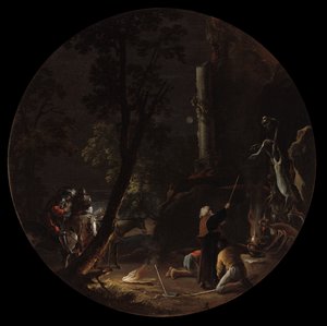 Escenas de brujería: Noche, c. 1645-1649 de Salvator Rosa