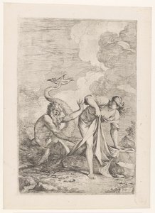 Scylla huye de Glaucus de Salvator Rosa