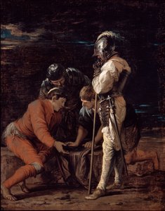 Soldados jugando de Salvator Rosa