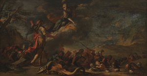 La fundación de Tebas de Salvator Rosa