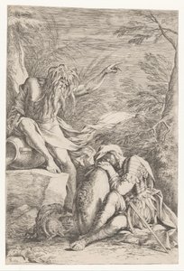 Tiberino se aparece a Eneas de Salvator Rosa