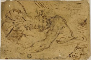 Dos figuras de agarre de Salvator Rosa