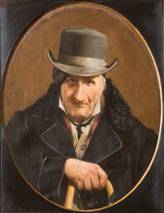Retrato de un hombre (óleo sobre lienzo) de Salvatore Albano