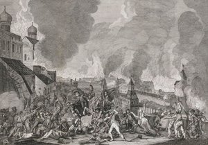 Incendio de Moscú el 15 de septiembre de 1812 Los franceses en Moscú de Salvatore Cardelli