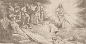 Resurrección de Lázaro, 1645 de Salvatore Castiglione