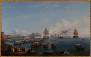 Salida en barco de la Duquesa de Aumale en el Golfo de Nápoles de Salvatore Fergola