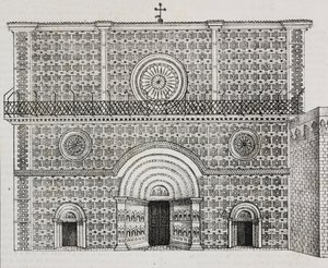 Fachada de la basílica de Santa Maria di Collemaggio, L