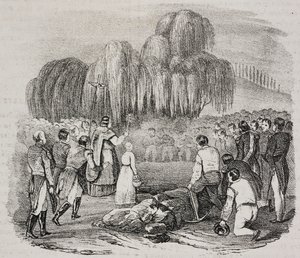 Funeral de Napoleón Bonaparte en la isla de Santa Elena, 9 de mayo