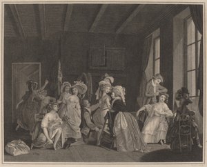 Los preparativos para el ballet de Salvatore Tresca after Nicolas Lavreince