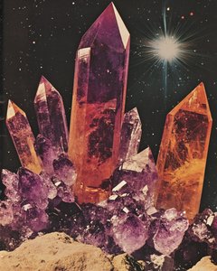 Cosmos de cristales resplandecientes de Samantha Hearn