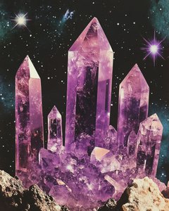 La mística galaxia de amatista