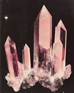 Cristales cósmicos rosas