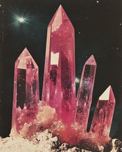Cristales cósmicos rosas de Samantha Hearn