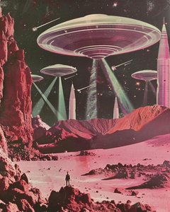 Invasión retro de ciencia ficción