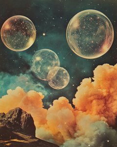 Paisaje cósmico surrealista de Samantha Hearn