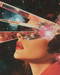 Mujer de la Galaxia Surreal