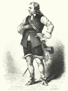 Oliver Cromwell, Lord Protector del Commonwealth (grabado) de Samuel (after) Cooper