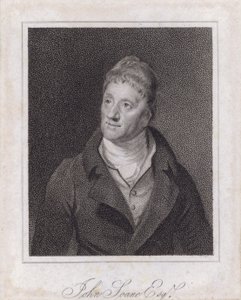Sir John Soane, arquitecto y coleccionista inglés (grabado) de Samuel (after) Drummond