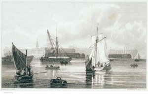 Deptford, c.1812 (aguafuerte) de Samuel (after) Owen