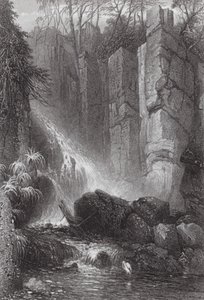 Australia: Cataract Gle, Monte Wellington, Tasmania (grabado) de Samuel (after) Prout