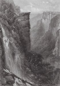 Australia: Fall of the Weatherboard (grabado) de Samuel (after) Prout