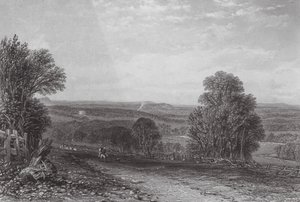 Australia: En el Plenty, cerca de Melbourne (grabado) de Samuel (after) Prout