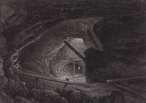 Australia: Las minas de cobre de Burra Burra (grabado) de Samuel (after) Prout