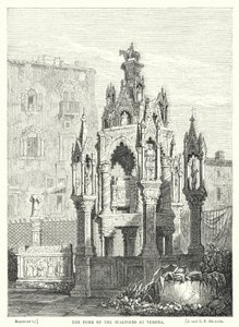 La tumba de los Scaliger en Verona de Samuel (after) Prout