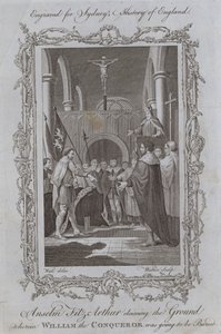 Anselm Fitz-Arthur Reclamando el Terreno donde Guillermo el Conquistador iba a ser Enterrado de Samuel (after) Wale