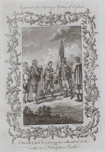 Carlos I Ordenando Erectar su Estandarte en el Castillo de Nottingham de Samuel (after) Wale