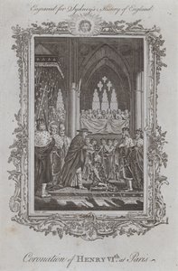 Coronación de Enrique VI en París (grabado) de Samuel (after) Wale