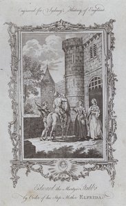 Eduardo el Mártir Apuñalado por Orden de su Madrastra Elfrida de Samuel (after) Wale