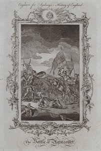 La batalla de Agincourt (grabado) de Samuel (after) Wale