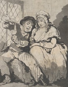 Cortejo en la baja sociedad, 15 de diciembre de 1785 de Samuel Alken