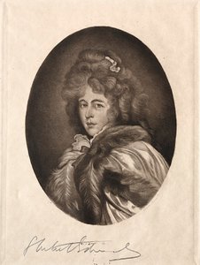 Miss Farren, condesa de Derby, siglos XIX-XX de Samuel Arlent Edwards