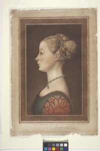Retrato de una dama, fecha desconocida (grabados) de Samuel Arlent Edwards