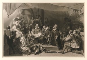 El embarque de las peregrinas de Samuel Bellin