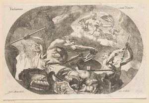 Vulcano y Venus Vulcanus con Venus (título sobre el objeto) Diverse ontwerpen (título de la serie) Varias obras históricas, poéticas e iconológicas (título de la serie) de Samuel Bottschild