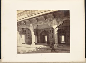 Agra; El Fuerte, Interior de la Zenana, Mostrando el Trabajo del Mosaico de Samuel Bourne