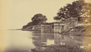 Cawnpore; Suttee Chowra Ghat, escenario de la masacre de Samuel Bourne