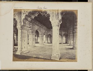 Delhi - El palacio, interior del Diwan-i-Khas de Samuel Bourne