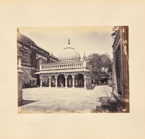 Delhi; la tumba de Nizam-ud-Din de Samuel Bourne