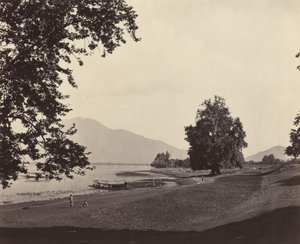 Escena de Cachemira, c. 1865 de Samuel Bourne