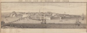 Vista sur de Berwick Upon Tweed de Samuel Buck