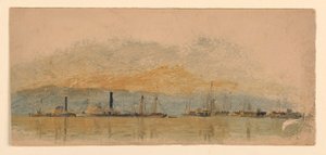 Dibujo, Bocetos. Barcos, ca. 1860 de Samuel Colman