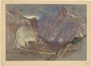 Half Dome y Royal Arches, Yosemite, desde Glacier Point de Samuel Colman