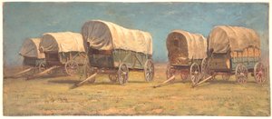 Estudio de carretas cubiertas de Samuel Colman