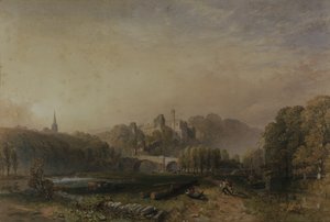 Vista del castillo de Lismore durante las alteraciones del 6º duque de Devonshire de Samuel Cook