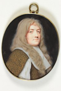 Un caballero vestido de blanco de Samuel Cooper
