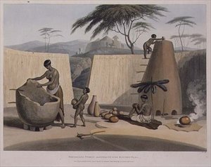 Mujeres Booshuana fabricando cerámica, lámina 23 de 